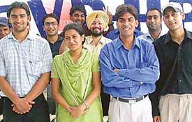 Members of the ABVP panel pose for a photograph