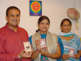 Rajni Jain, whose two audio cassettes were released in Ludhiana 