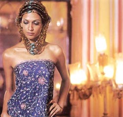 A model showcasing jewellery from Amrapali