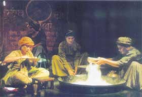 A scene from Neelam Mansinghs play