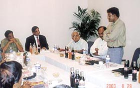Distinguished guests at a programme organised by Amity Institute of Energy and Environment.