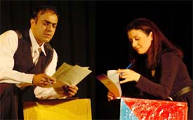 Rajit Kapur and Shernaz Patel read out Love Letters on stage 