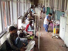 Diarrhoea patients at the Civil Hospital in Yamunanagar