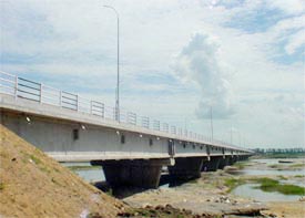 The Sidhwan Bet-Mehatpur bridge over the Sutlej that will be inaugurated by the Chief Minister