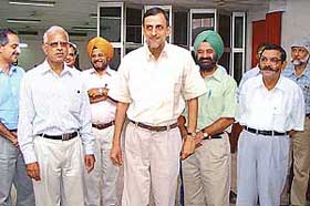 The team of the Planning Commission