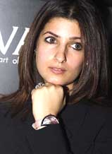 Bollywood actress Twinkle Khanna at the International Watch Exhibition 2003 in Mumbai 