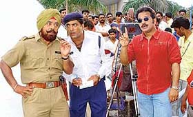 A scene from film "Nalayak", featuring Vivek Shauq, whose shooting took place on the Panjab University campus in Chandigarh