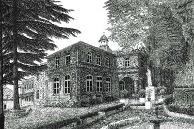The old building of St. Bedes College, Simla: It was set up in 1904 to raise the standard of education in north-west India