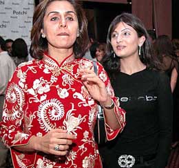Bollywood actress Nitu Singh and her daughter