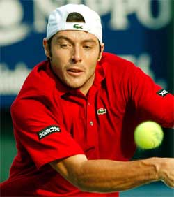 France's Sebastien Grojean makes a return to Paradorn Srichapan 