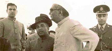 President Rajendra Prasad at the inauguration ceremony