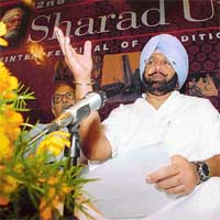 Punjab Chief Minister Amarinder Singh addresses a Press conference