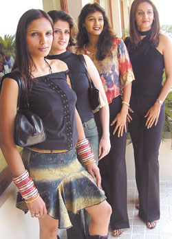 Participants at the Mrs India contest in the Capital