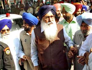 Mr Parkash Singh Badal interacts with mediapersons 