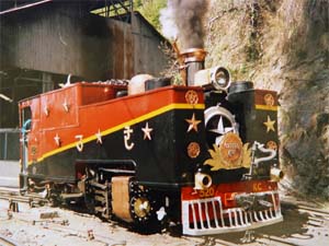 A British-made steam engine KC 520, which has been revived for heritage run on the Kalka-Shimla narrow gauge section