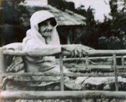 A photo of Norah Richards at the fag end of her life which has been put up in the holiday home of Punjabi University