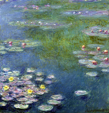 "Nymphas," painted by Claude Monet in 1908