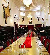 The Officers Mess at the 14 Gorkha Training Centre, Sabathu, has one of the richest collections of hunting trophies in the Indian Army