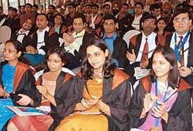 Students who were awarded MBBS degrees at the fourth convocation of Government Medical College and Hospital, Sector 32, Chandigarh