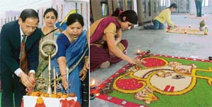 Prof K.N. Pathak, VC of Panjab University, inaugurates a youth festival