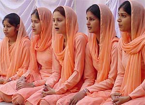 Students participate in shabad gayan competition at Panjab University Youth Festival