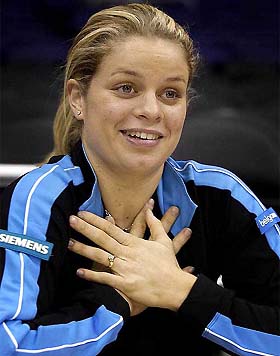World number one, Kim Clijsters of Belgium