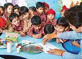 Students of St Annes School, Sector 69, participate in The Tribune-in-Education programme workshop in  SAS Nagar