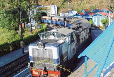 The scenic Barog railway station