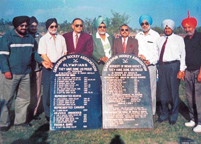 Olympians from Asia and Africa who hail from Sansarpur with General H. Kalha 