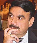 Pakistan Information Minister Sheikh Rashid Ahmed