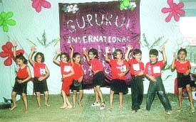 Kids performing at the cultural programme, organised by Gurukul International School