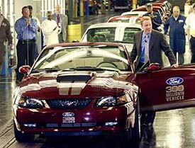 Ford Motor Company Chairman and CEO Bill Ford Jr. steps into Ford's 300 millionth car