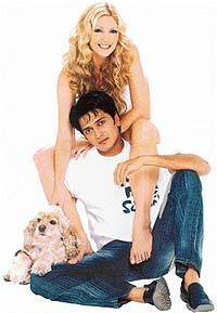 Ritesh Deshmukh and Baywatch girl Brande Roderiques in Out of Control