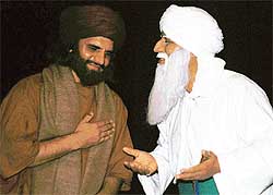 A scene from the play Bullah staged at Tagore Theatre