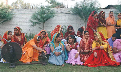 Students of MTSC all dressed up to welcome the chief guests