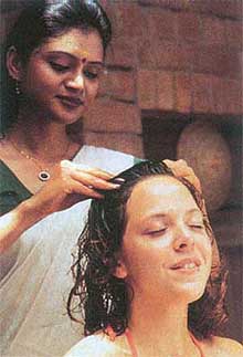 Oil massage is believed to cure everything, from headache