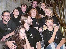 Members of Czech dance ensemble, "Mimi Fortunae"