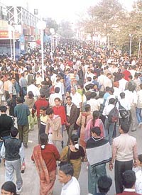 The trade fair saw a heavy turnout at Pragati Maidan in the Capital on Sunday