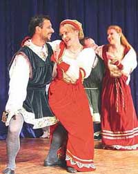 Artistes of Mimi Fortunae, a Czech dance troupe