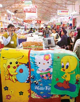 Some Chinese towel designs available in the market