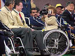 During the inauguration of the sixth International Abilympics in the Capital