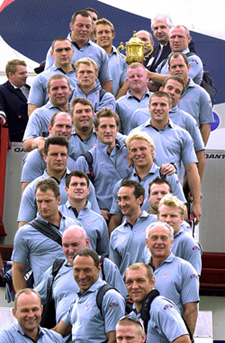 Members of the English Rugby Union team