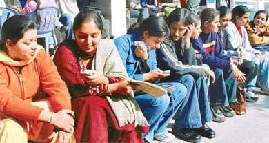 Students of Government College for Girls, Sector 11