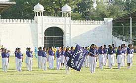 A ceremony during the opening of the annual sports day of Army School