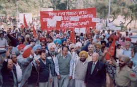 CPI activists hold a rally against the economic policies of the government 