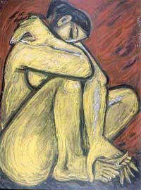 An artwork of Sudhir Ranjan Khastgir.