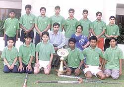 The Ganga School hockey team, which annexed the DDA Inter-School Hockey Tournament title