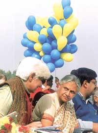 Delhi Chief Minister Sheila Dikshit at a function for the disabled on World Disability Day at India Gate in the Capital on Wednesday. 