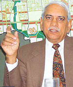 Mr M.P. Tyagi, state Election Commissioner for Delhi and Chandigarh, announces the schedule of the panchayat elections at a press conference in Chandigarh on Thursday.