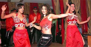 MTV VJ Sophia performs at a club in Mumbai on Wednesday night to promote her new album Sophie and Dr. Love